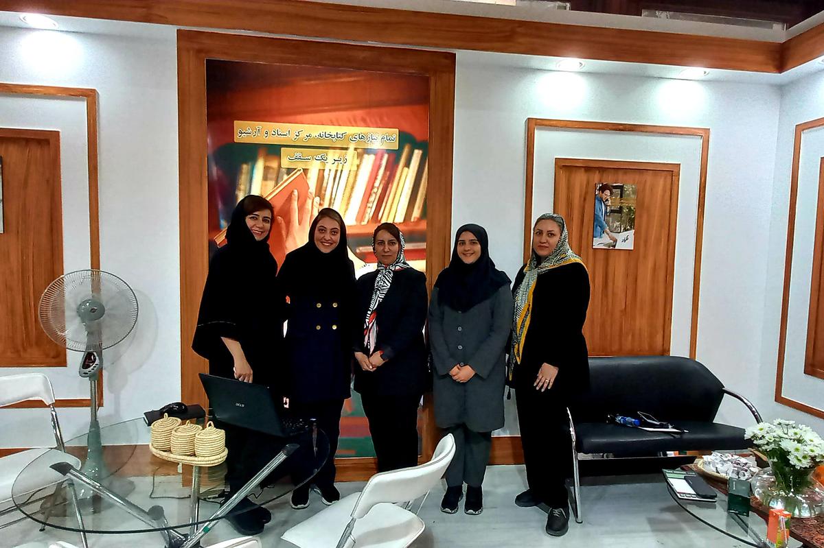 Officials of Khatam University's Library visited Tehran International Book Fair